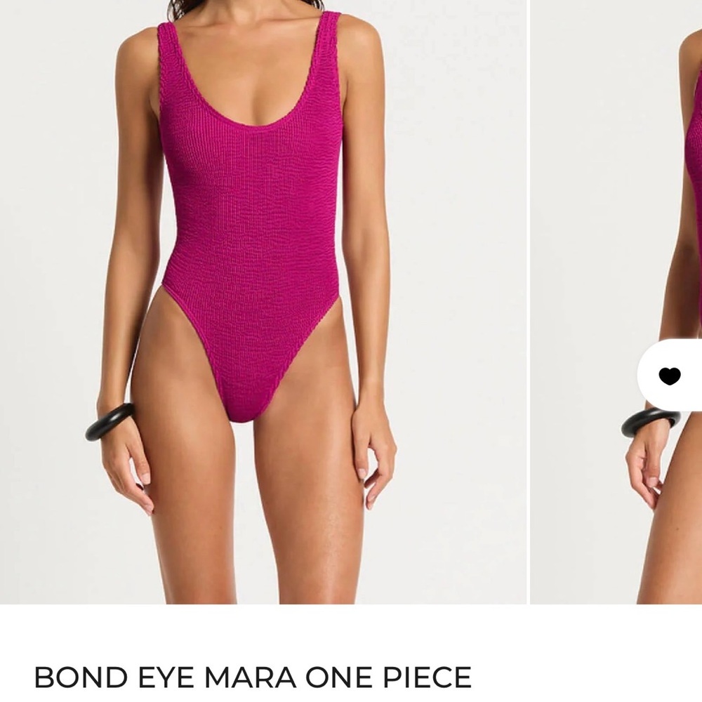 Bond-eye One Piece Swimsuit Magenta